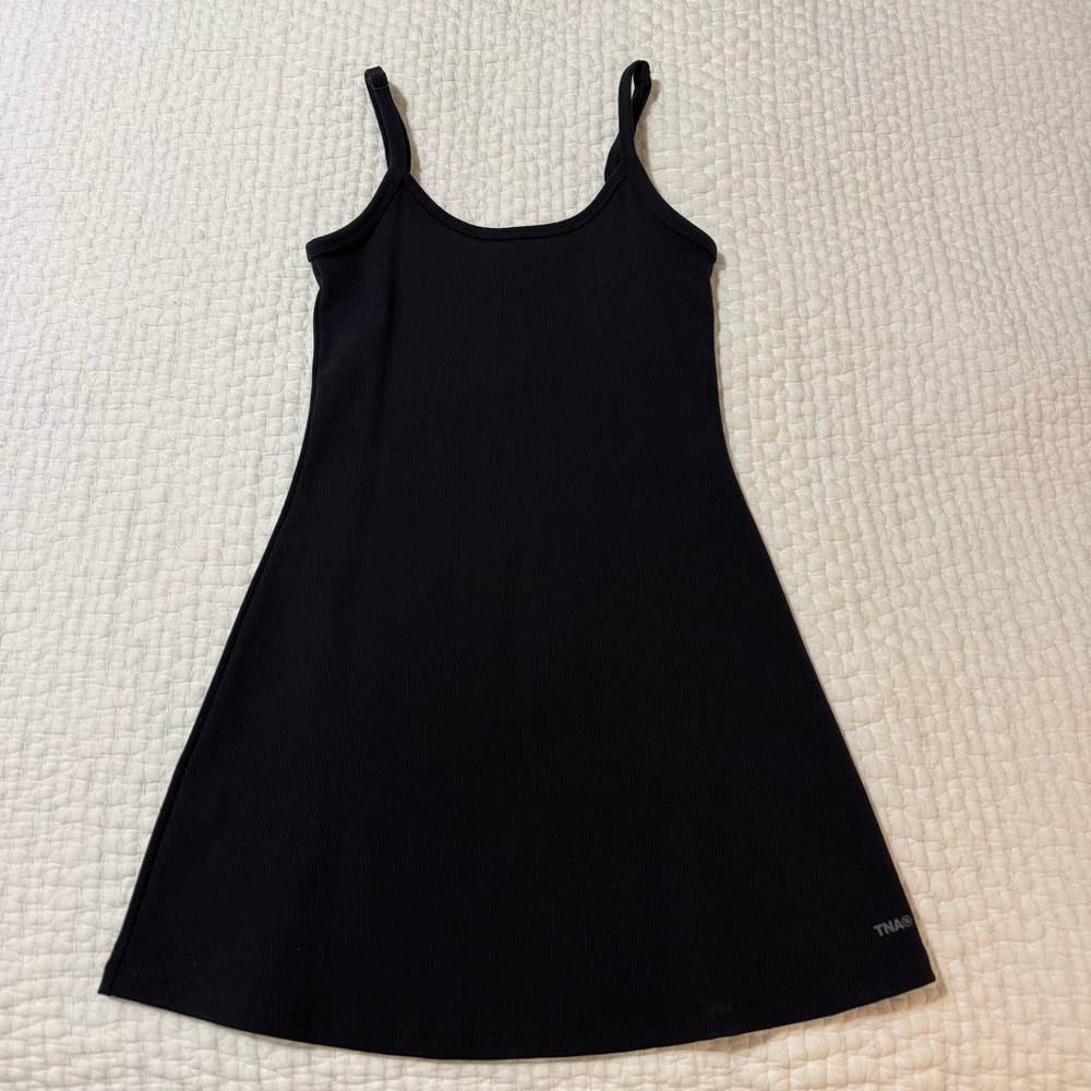 aritzia tna ribbed mini dress